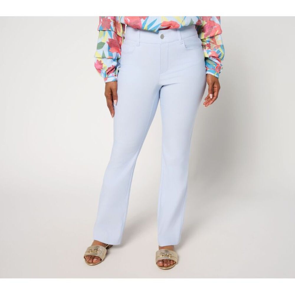 nicole by Nicole Miller Women's Petite Pants 16P Pocket Trouser Blue A691692